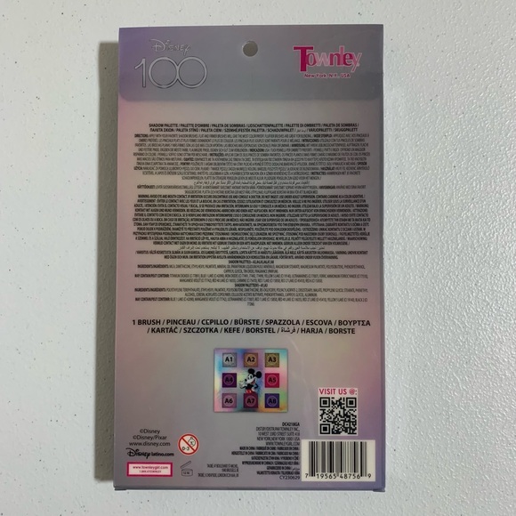 Disney 100 Eyeshadow Palette with Mirror and Cosmetic Brush-New - Picture 9 of 9